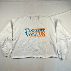 Southern Made Tees Tennessee Vols 98 Cropped Sweatshirt White XL Boxy NCAA